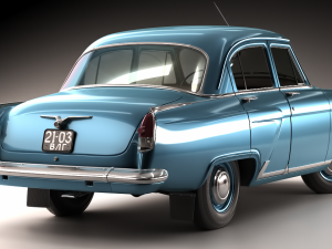 gaz volga 21 3rd series 1962 3D Model