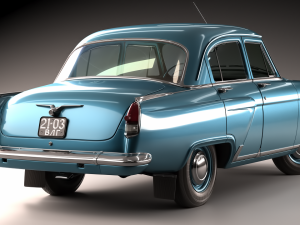 gaz volga 21 3rd series 1962 3D Model