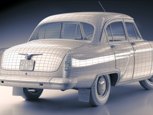 gaz volga 21 3rd series 1962 3D Model