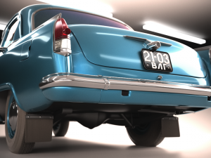 gaz volga 21 3rd series 1962 3D Model