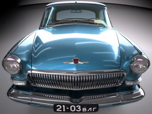 gaz volga 21 3rd series 1962 3D Model