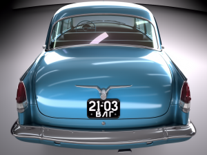 gaz volga 21 3rd series 1962 3D Model