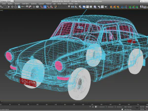 gaz volga 21 3rd series 1962 3D Model