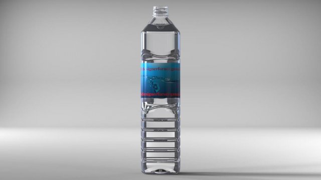 1500ml 15litr water bottle with ready to print Model 3D .c4d .max .obj .3ds .fbx .stl .blend 