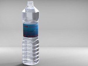 1500ml 15litr water bottle with ready to print Model 3D