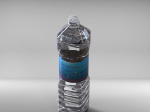 1500ml 15litr water bottle with ready to print Model 3D