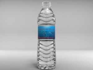 500ml water bottle 3D Model