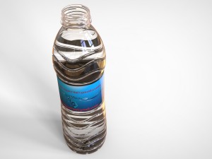 500ml water bottle Model 3D