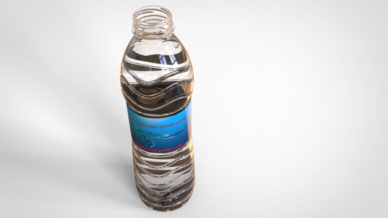 500ml water bottle 3D Model in Beverage 3DExport