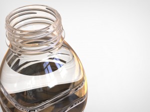 500ml water bottle Model 3D