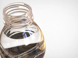 500ml water bottle 3D Model