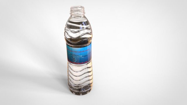 500ml water bottle 3D Model in Beverage 3DExport