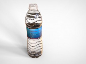500ml water bottle Model 3D
