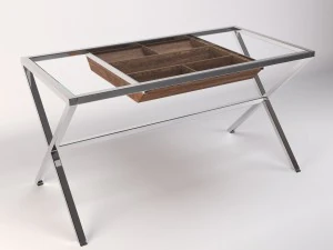 meja bergaya porada Model 3D