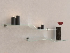 bolis italia glass linear shelf 3D Model