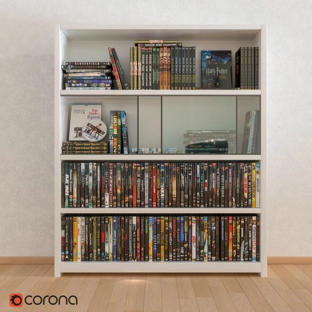 dvd collection 3D Model .c4d .max .obj .3ds .fbx .stl .blend 