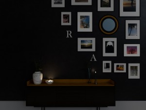 sideboard with frames by mario ruiz 3D 模型