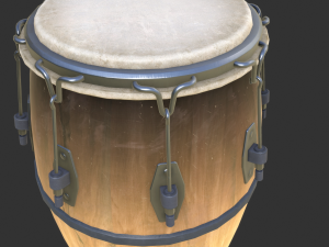 conga drum Model 3D