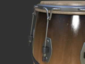 conga drum Model 3D