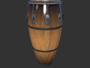conga drum Model 3D