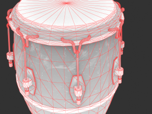 conga drum Model 3D