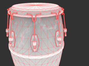 conga drum Model 3D