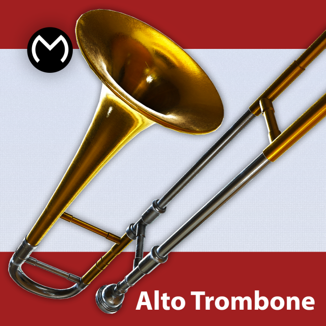 alto trombone Modèle 3D .c4d .max .obj .3ds .fbx .stl .blend 