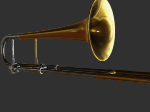 alto trombone Modèle 3D