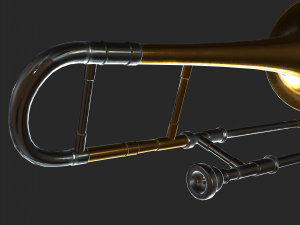 alto trombone Modèle 3D