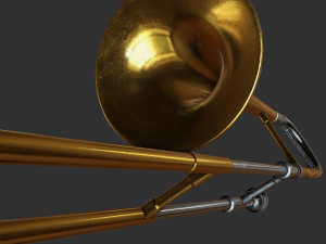 alto trombone Modèle 3D
