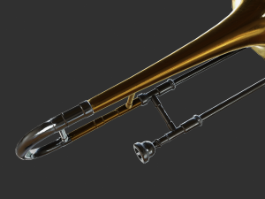 alto trombone Modèle 3D