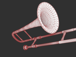 alto trombone Modèle 3D