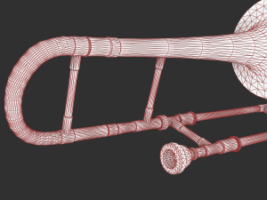 alto trombone Modèle 3D