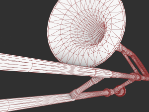 alto trombone Modèle 3D