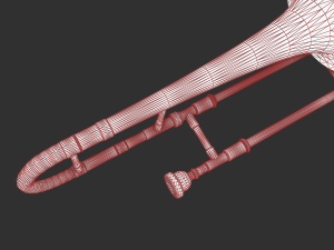 alto trombone Modèle 3D