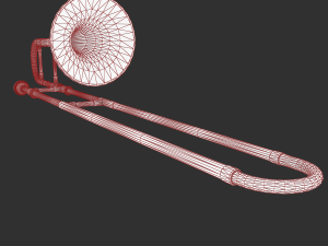 alto trombone Modèle 3D