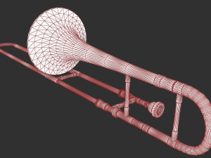 alto trombone Modèle 3D