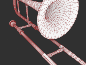 alto trombone Modèle 3D