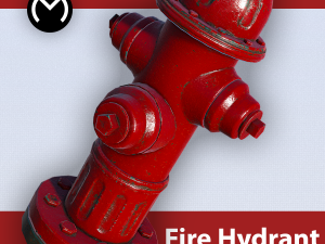 fire hydrant - realtime pbr 3D Model