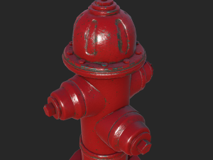 fire hydrant - realtime pbr 3D Model