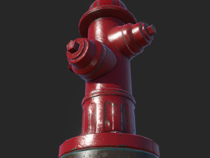 fire hydrant - realtime pbr 3D Model