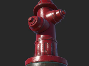 fire hydrant - realtime pbr 3D Model