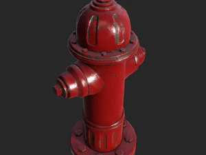fire hydrant - realtime pbr 3D Model