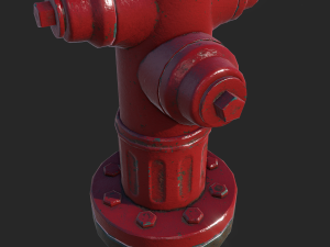 fire hydrant - realtime pbr 3D Model