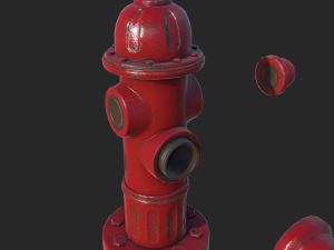 fire hydrant - realtime pbr 3D Model