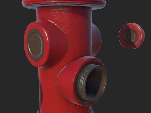 fire hydrant - realtime pbr 3D Model