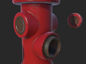 fire hydrant - realtime pbr 3D Model