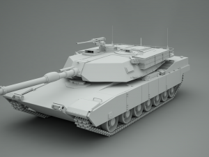 tank m1 abrams Modèle 3D
