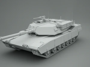 tank m1 abrams 3D Model