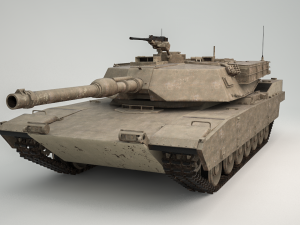 tank m1 abrams Modèle 3D